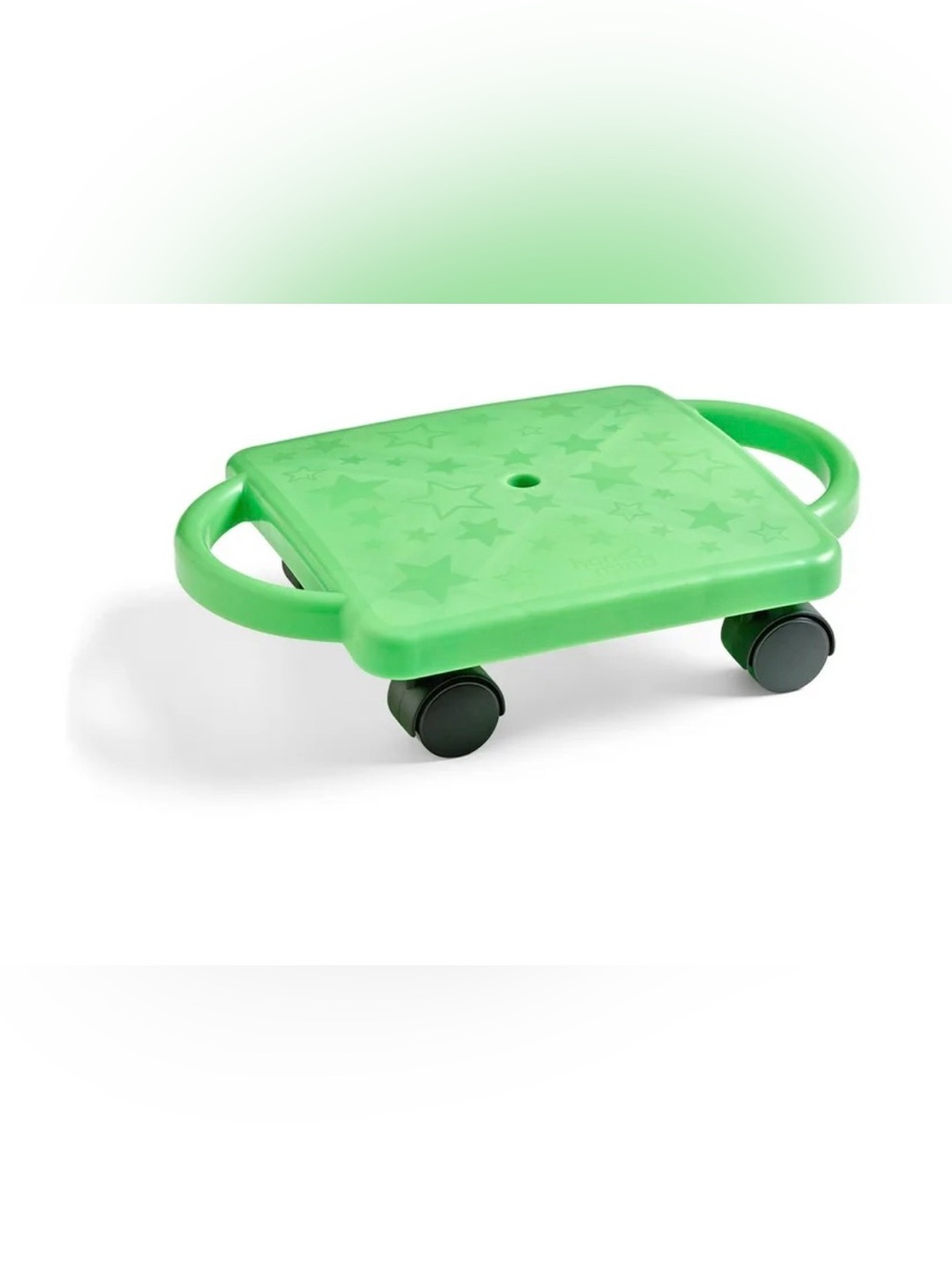 Hand2mind Rolling Indoor Seat with Handles for Kids with Wheels Green Fun Toy